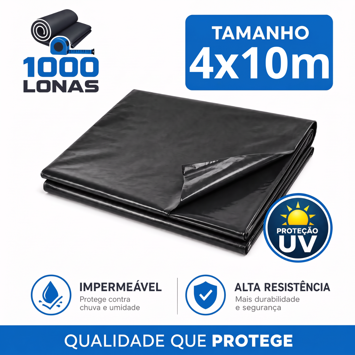 Lona de polietileno 4x10 metros